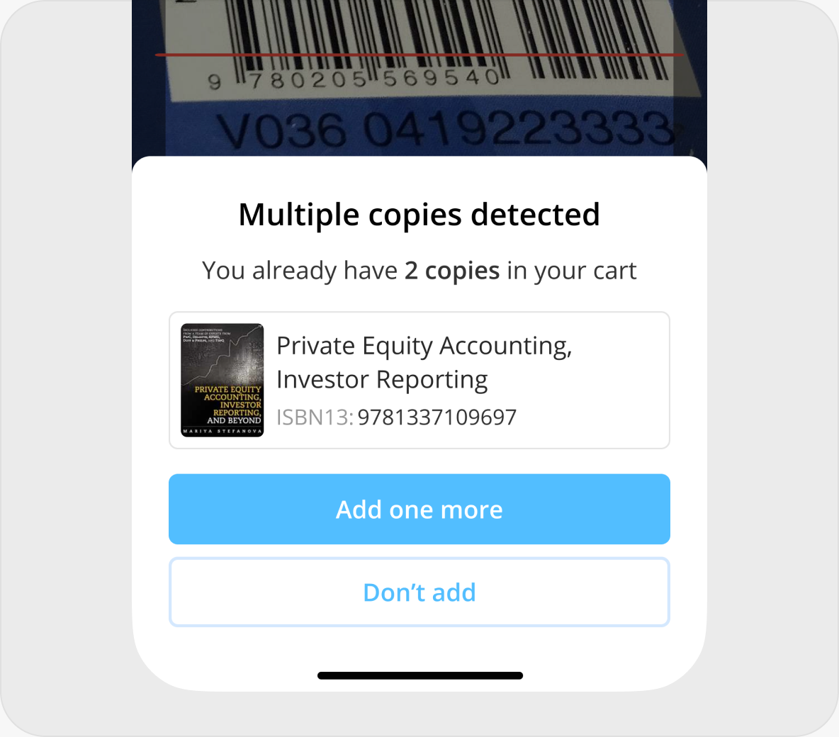 Improving User Scan Flow